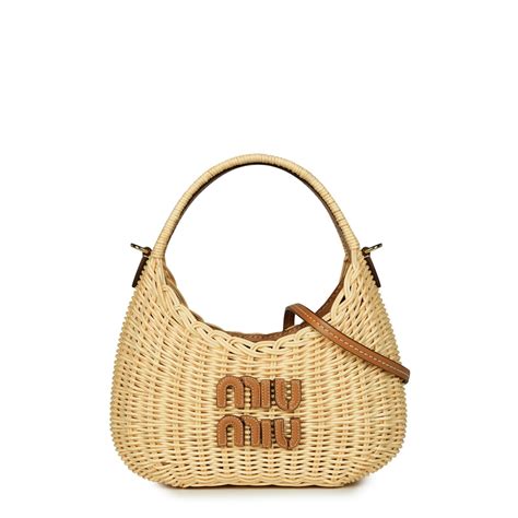 Miu Miu Straw Hobo .